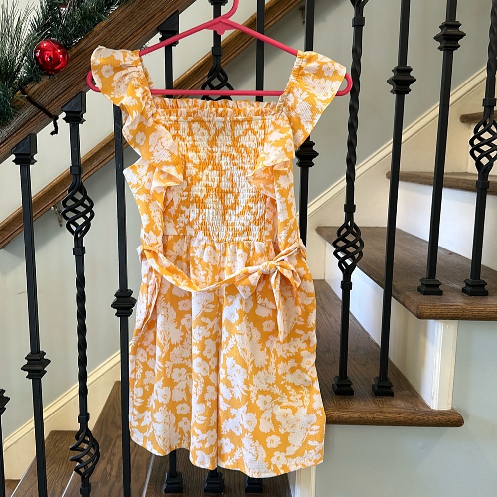 Only Worn Once! Yellow Floral Romper